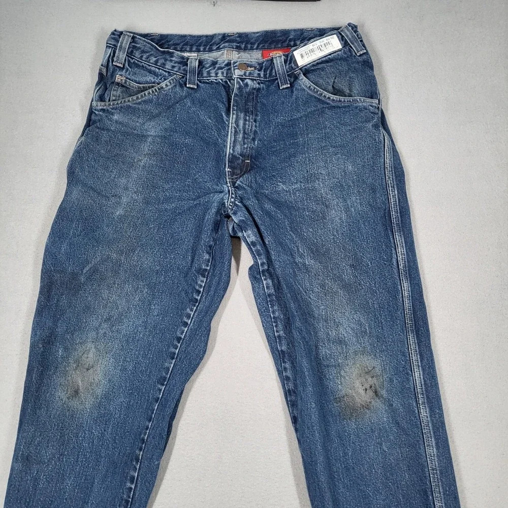 Dickies‎ FR Flame Resistant Carpenter Jeans Men's 36x32 Blue Workwear